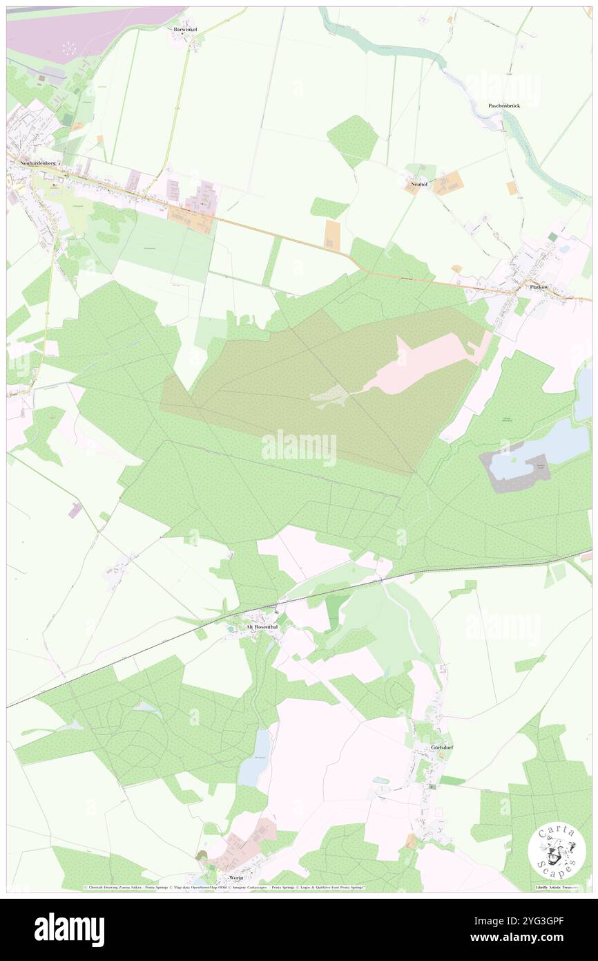 Vorderheide, DE, Germania, Brandeburgo, N 52 34' 0'', N 14 16' 59'', mappa, Cartascapes Mappa pubblicata nel 2024. Esplora Cartascapes, una mappa che rivela i diversi paesaggi, culture ed ecosistemi della Terra. Viaggia attraverso il tempo e lo spazio, scoprendo l'interconnessione del passato, del presente e del futuro del nostro pianeta. Foto Stock