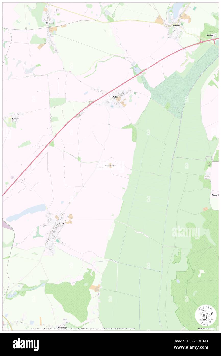 Randowhoehe, DE, Germania, Brandeburgo, N 53 15' 31'', N 14 4' 11'', mappa, Cartascapes Mappa pubblicata nel 2024. Esplora Cartascapes, una mappa che rivela i diversi paesaggi, culture ed ecosistemi della Terra. Viaggia attraverso il tempo e lo spazio, scoprendo l'interconnessione del passato, del presente e del futuro del nostro pianeta. Foto Stock