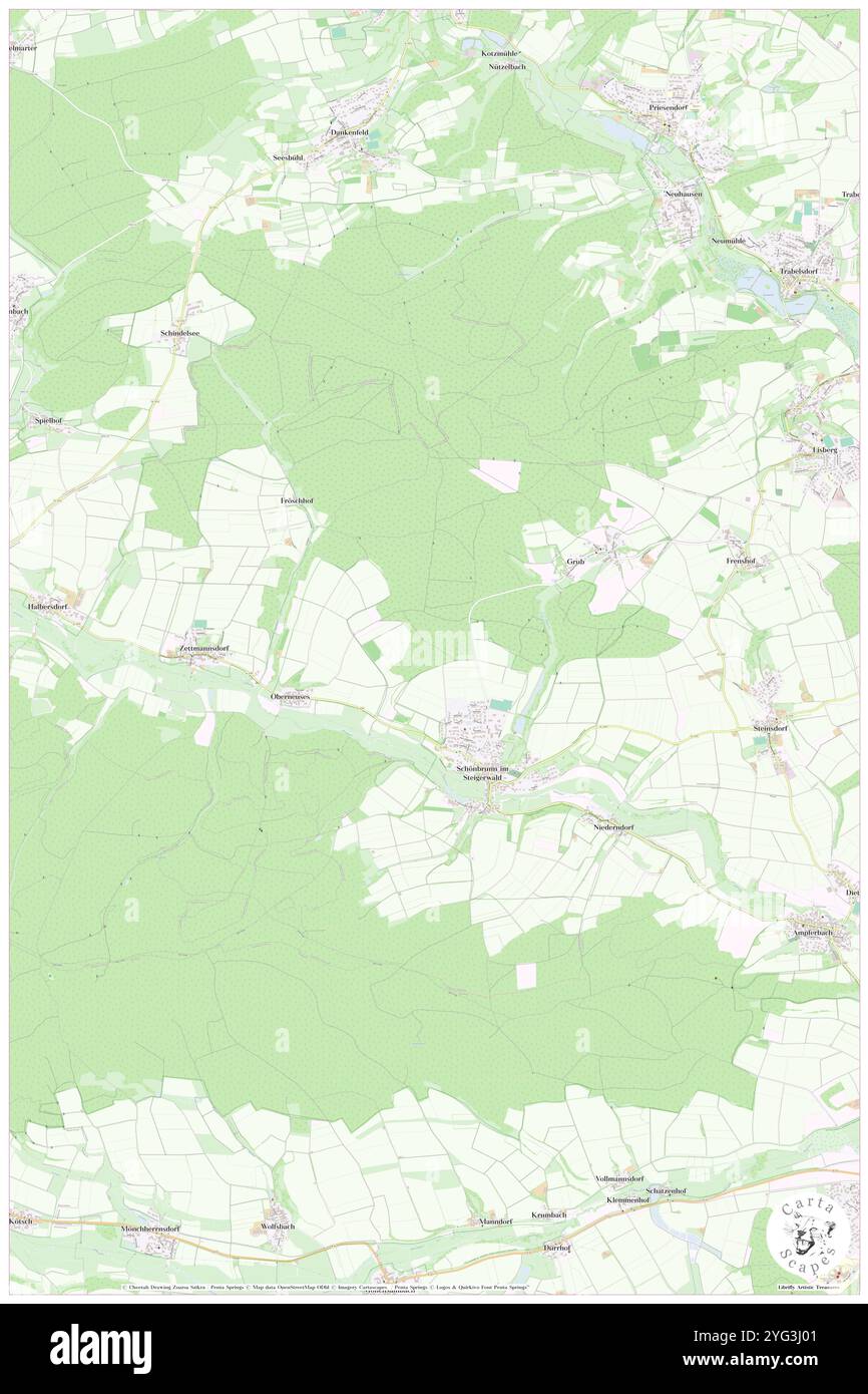 Buchrangen, DE, Germania, Baviera, N 49 52' 0'', N 10 40' 59'', mappa, Cartascapes Mappa pubblicata nel 2024. Esplora Cartascapes, una mappa che rivela i diversi paesaggi, culture ed ecosistemi della Terra. Viaggia attraverso il tempo e lo spazio, scoprendo l'interconnessione del passato, del presente e del futuro del nostro pianeta. Foto Stock