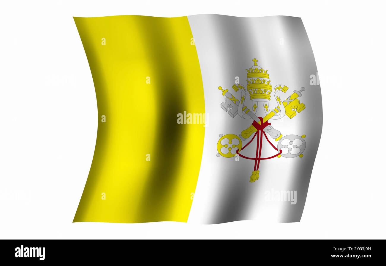 Bandiera del Vaticano Foto Stock