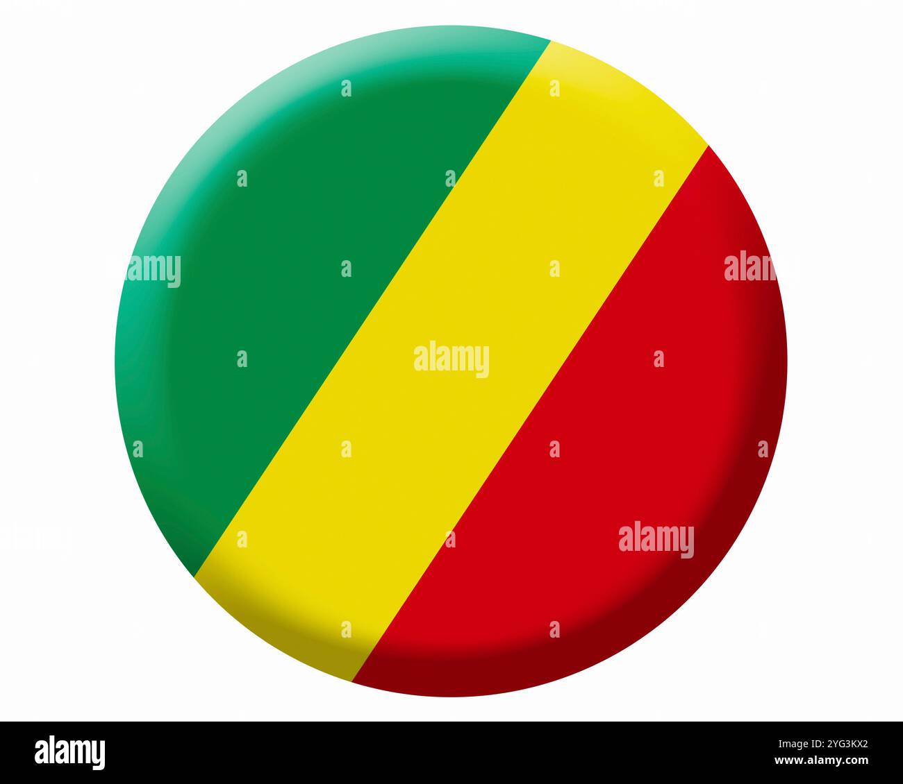 Bandiera della Repubblica del Congo Foto Stock