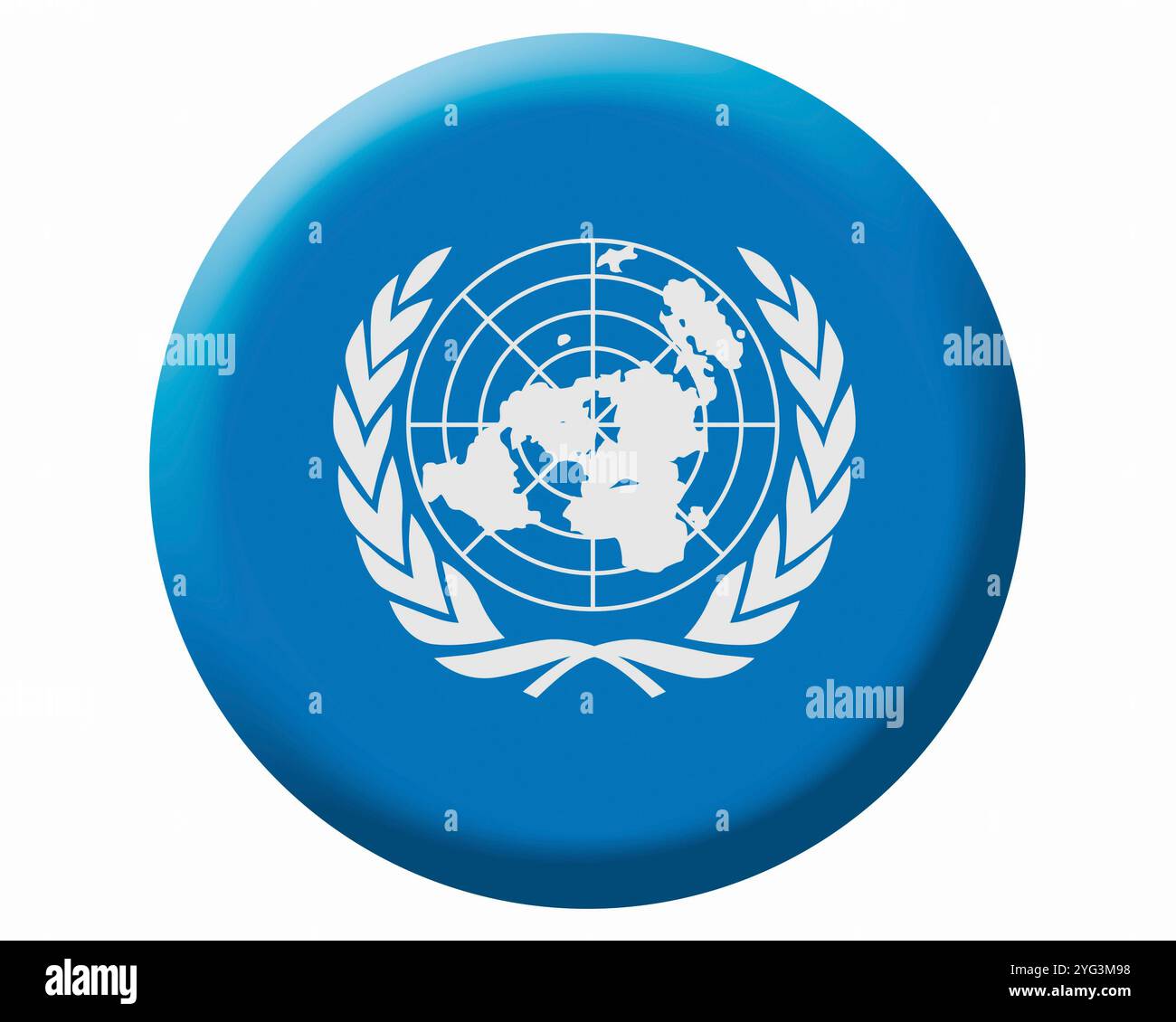Bandiera delle Nazioni Unite Foto Stock