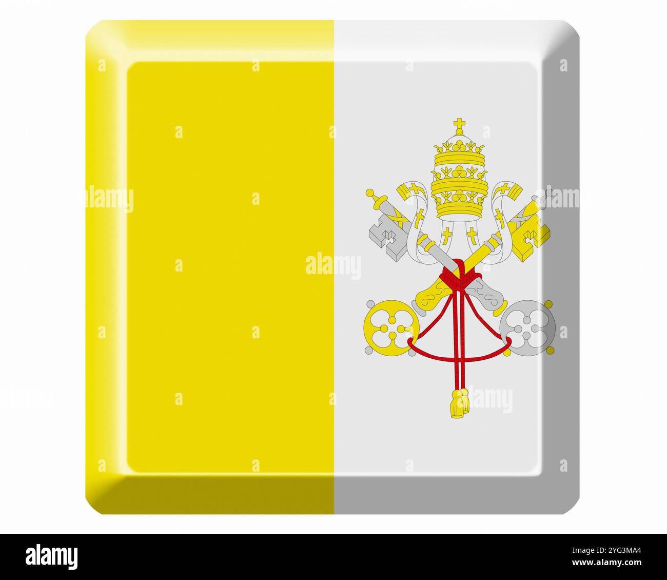 Bandiera del Vaticano Foto Stock