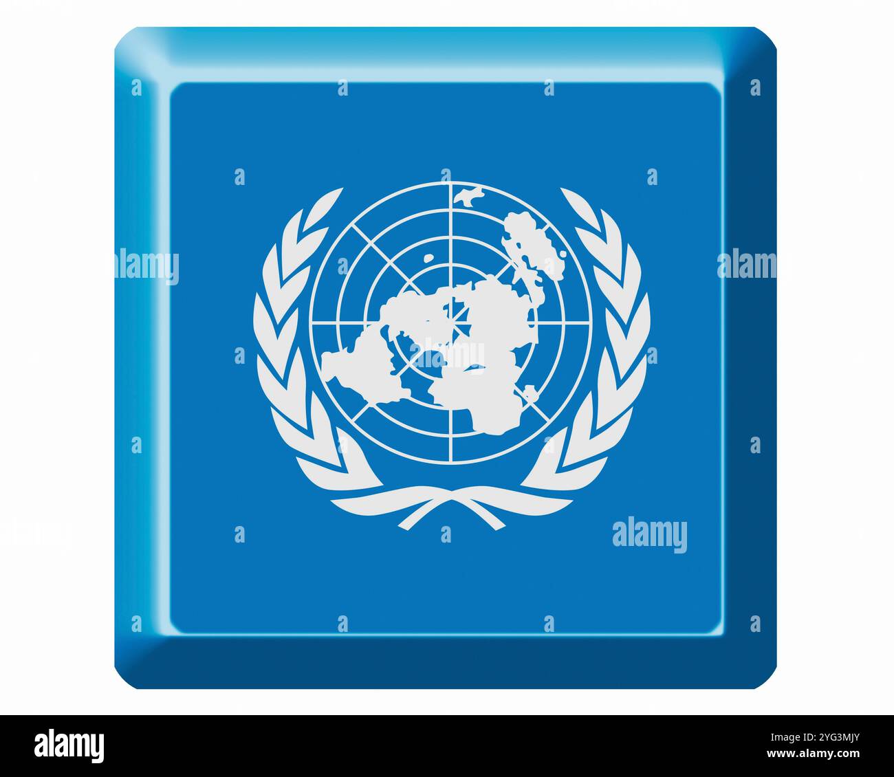 Bandiera delle Nazioni Unite Foto Stock