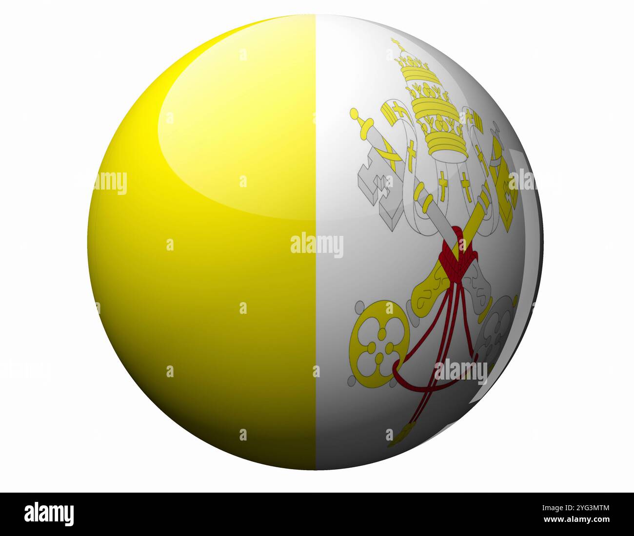 Bandiera del Vaticano Foto Stock