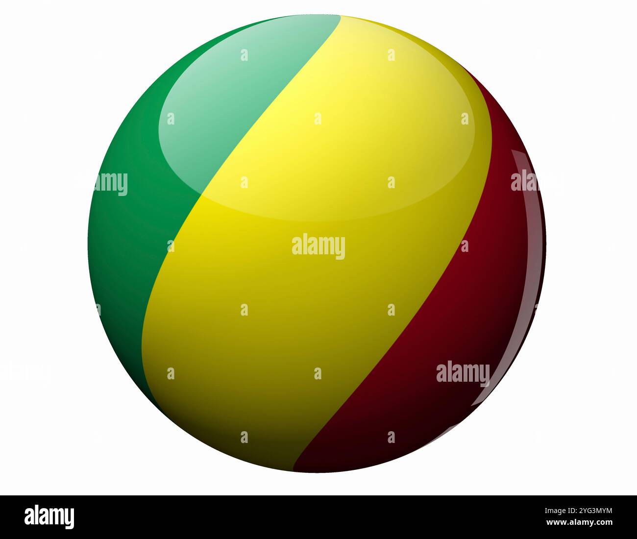 Bandiera della Repubblica del Congo Foto Stock
