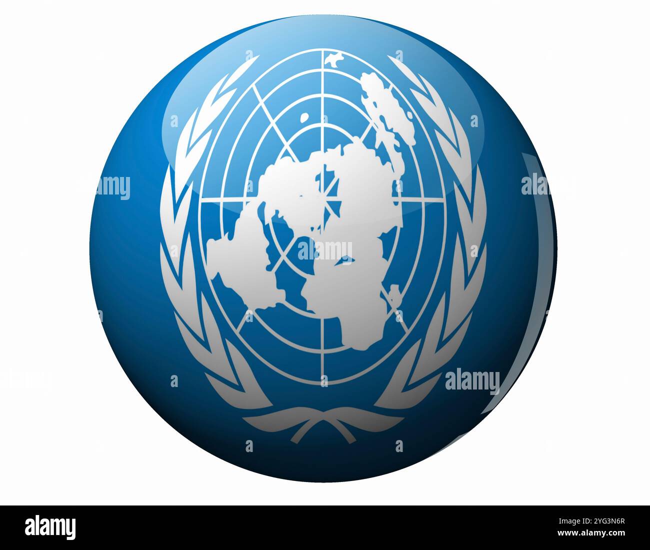 Bandiera delle Nazioni Unite Foto Stock