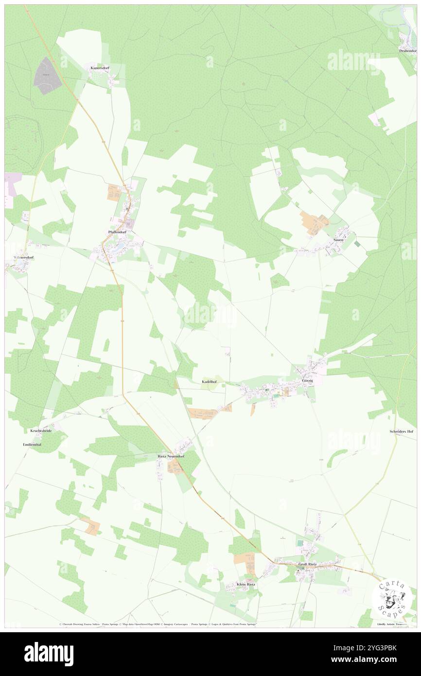 Scheuerberg, DE, Germania, Brandeburgo, N 52 15' 0'', N 14 10' 59'', mappa, Cartascapes Mappa pubblicata nel 2024. Esplora Cartascapes, una mappa che rivela i diversi paesaggi, culture ed ecosistemi della Terra. Viaggia attraverso il tempo e lo spazio, scoprendo l'interconnessione del passato, del presente e del futuro del nostro pianeta. Foto Stock