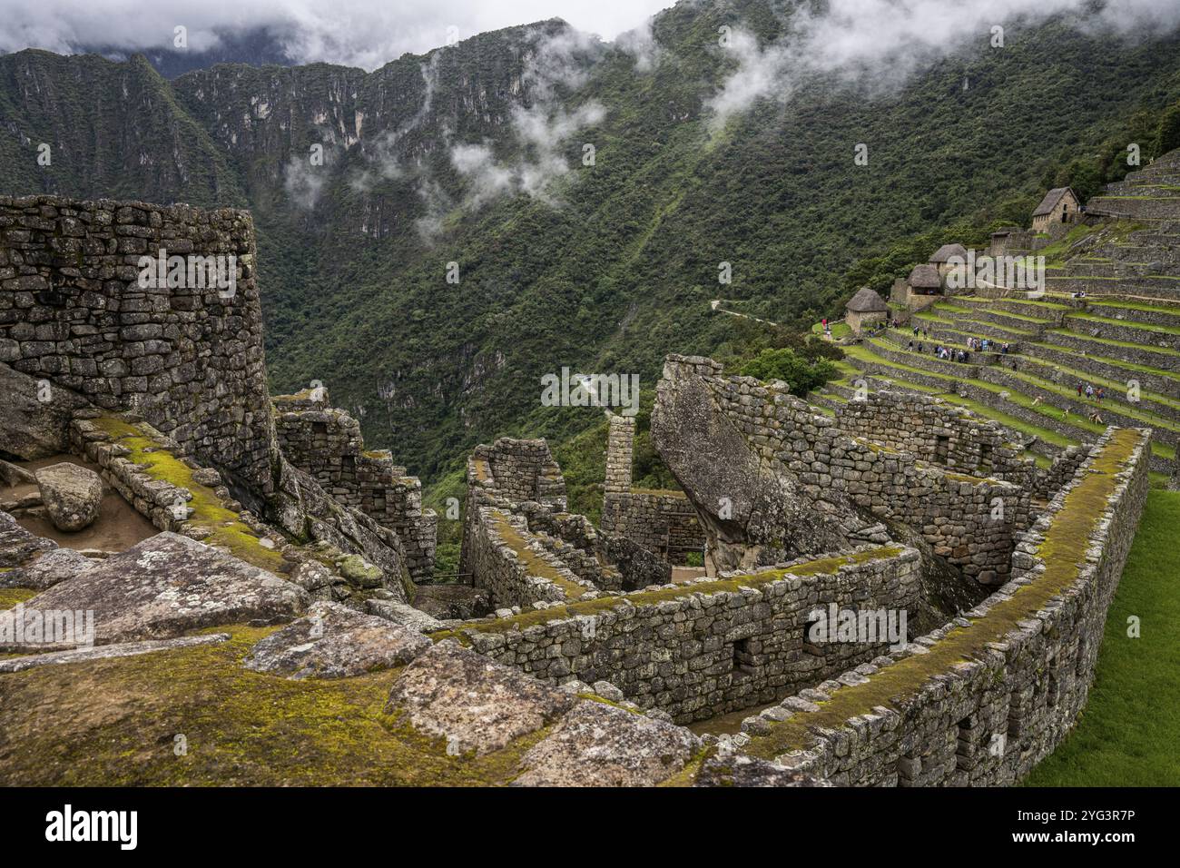 Machu Picchu, regione di Cusco, Perù, Sud America Foto Stock