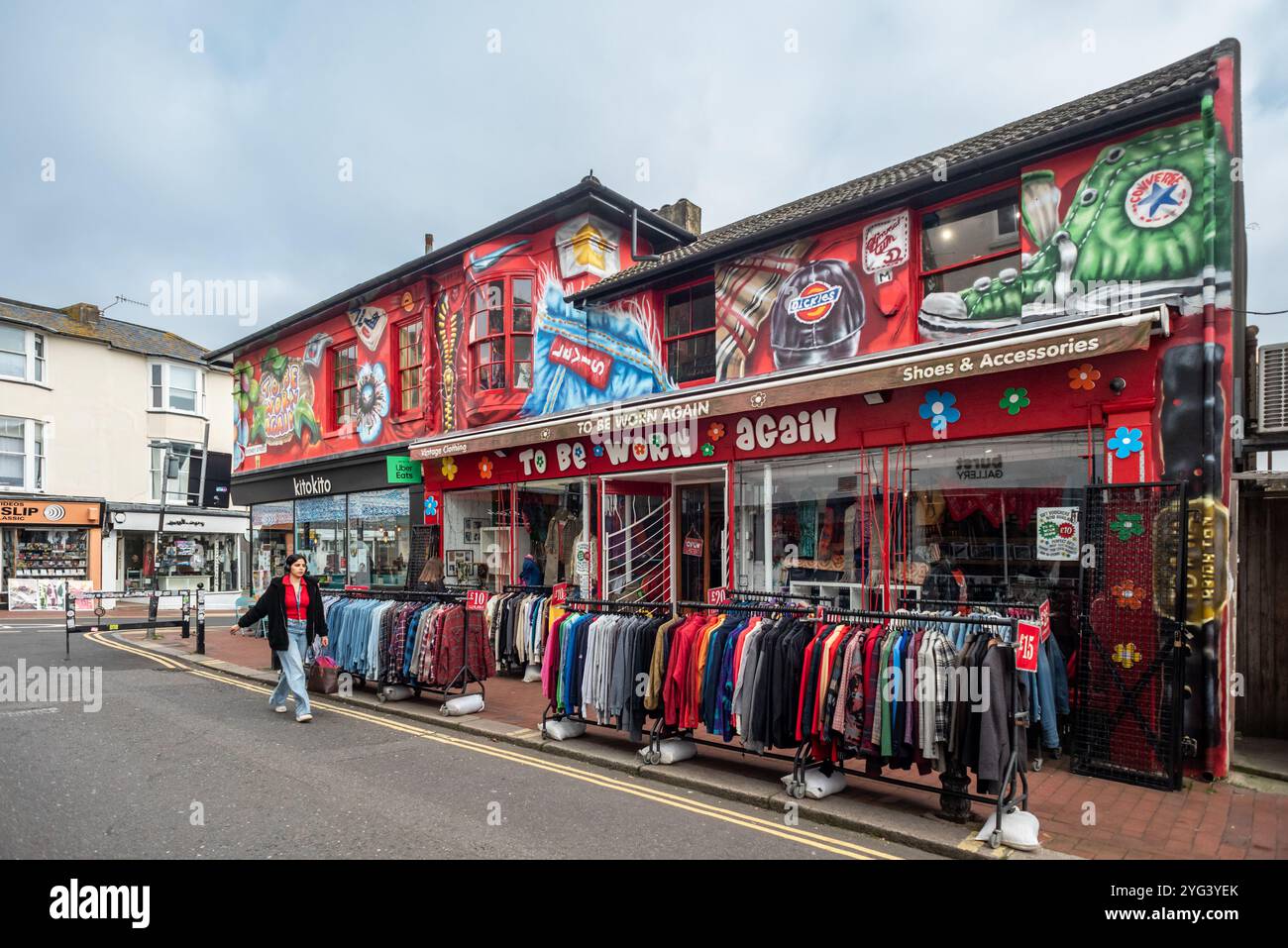 Brighton, 5 novembre 2024: Sydney Street nel North Laine Foto Stock