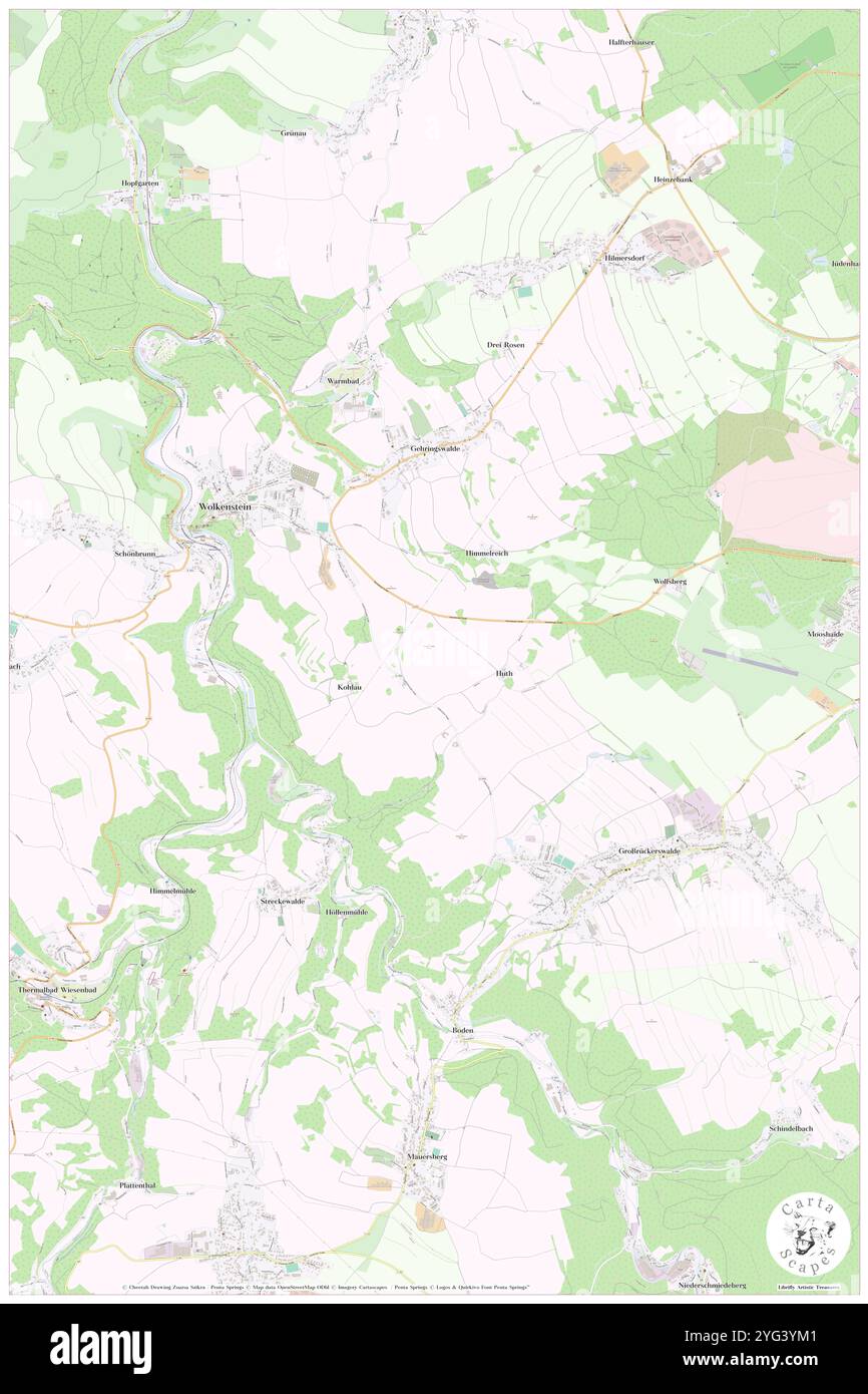 Kraehenhuebel, DE, Germania, Sassonia, N 50 38' 41'', N 13 5' 28'', mappa, Cartascapes Mappa pubblicata nel 2024. Esplora Cartascapes, una mappa che rivela i diversi paesaggi, culture ed ecosistemi della Terra. Viaggia attraverso il tempo e lo spazio, scoprendo l'interconnessione del passato, del presente e del futuro del nostro pianeta. Foto Stock