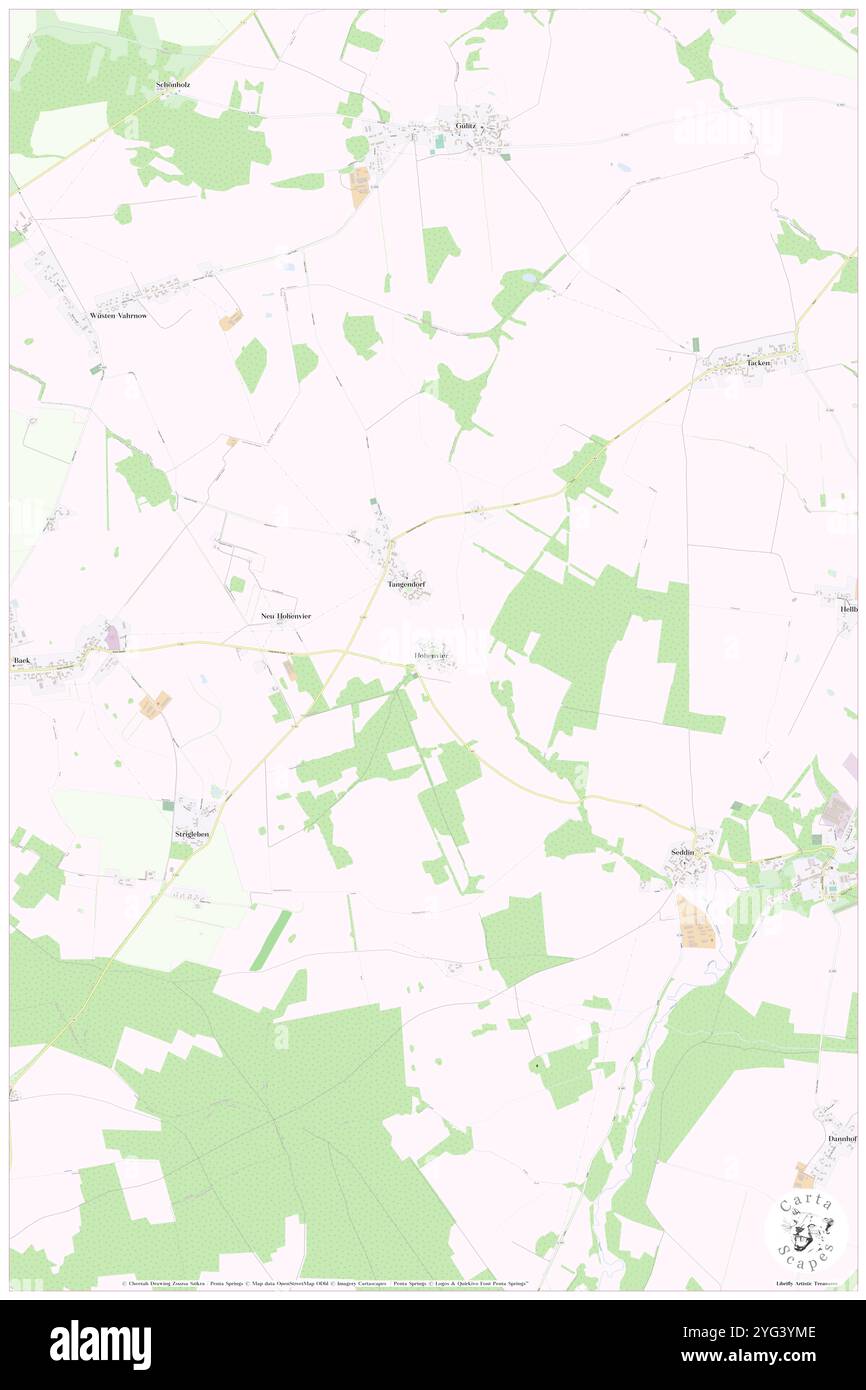 Hohenvier, DE, Germania, Brandeburgo, N 53 9' 52'', N 11 57' 44'', mappa, Cartascapes Mappa pubblicata nel 2024. Esplora Cartascapes, una mappa che rivela i diversi paesaggi, culture ed ecosistemi della Terra. Viaggia attraverso il tempo e lo spazio, scoprendo l'interconnessione del passato, del presente e del futuro del nostro pianeta. Foto Stock