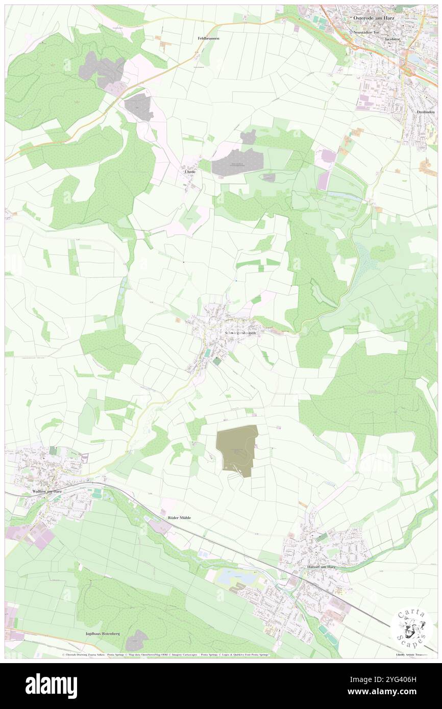 Schwiegershausen, DE, Germania, bassa Sassonia, N 51 40' 57'', N 10 12' 55'', mappa, Cartascapes Mappa pubblicata nel 2024. Esplora Cartascapes, una mappa che rivela i diversi paesaggi, culture ed ecosistemi della Terra. Viaggia attraverso il tempo e lo spazio, scoprendo l'interconnessione del passato, del presente e del futuro del nostro pianeta. Foto Stock