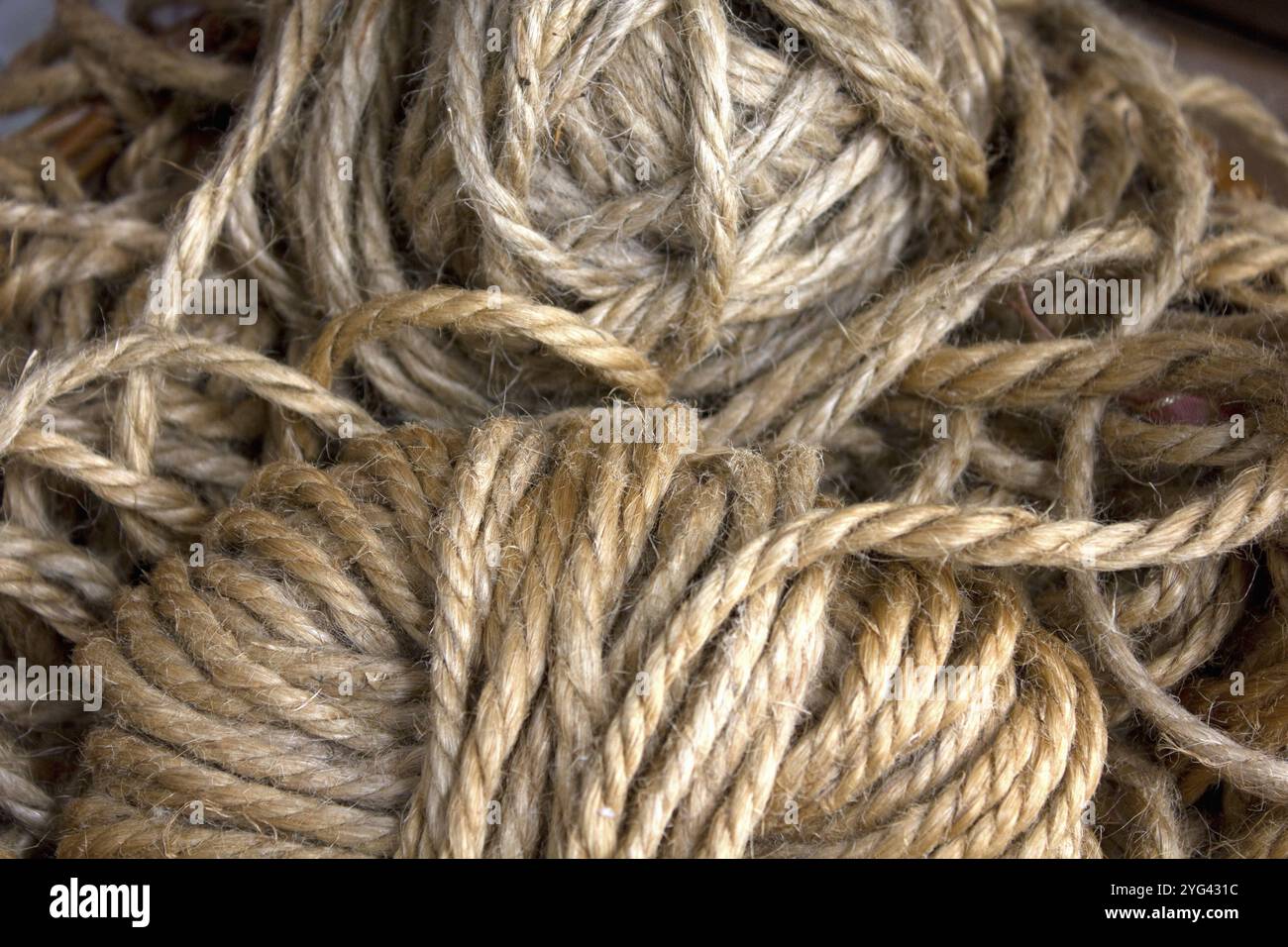 Spago di canapa Foto Stock