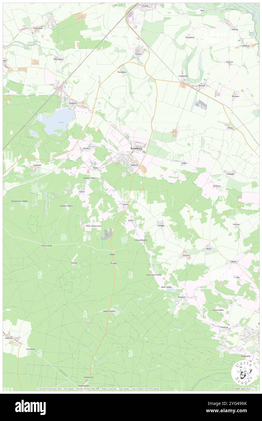 Kemberg, DE, Germania, Sassonia-Anhalt, N 51 46' 18'', N 12 37' 56'', mappa, Cartascapes Mappa pubblicata nel 2024. Esplora Cartascapes, una mappa che rivela i diversi paesaggi, culture ed ecosistemi della Terra. Viaggia attraverso il tempo e lo spazio, scoprendo l'interconnessione del passato, del presente e del futuro del nostro pianeta. Foto Stock