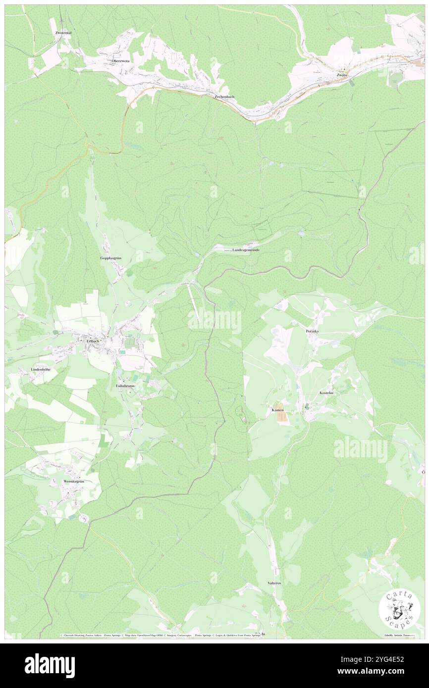 Kuzelka [Kraslice-Kamen], DE, Germania, Sassonia, N 50 18' 57'', N 12 24' 2'', mappa, Cartascapes Mappa pubblicata nel 2024. Esplora Cartascapes, una mappa che rivela i diversi paesaggi, culture ed ecosistemi della Terra. Viaggia attraverso il tempo e lo spazio, scoprendo l'interconnessione del passato, del presente e del futuro del nostro pianeta. Foto Stock