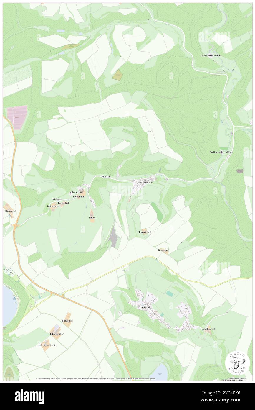 Winkel (Eifel), DE, Germania, Rheinland-Pfalz, N 50 8' 59'', N 6 57' 0'', mappa, Cartascapes Mappa pubblicata nel 2024. Esplora Cartascapes, una mappa che rivela i diversi paesaggi, culture ed ecosistemi della Terra. Viaggia attraverso il tempo e lo spazio, scoprendo l'interconnessione del passato, del presente e del futuro del nostro pianeta. Foto Stock