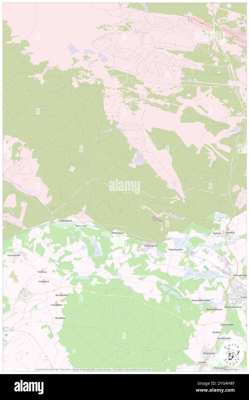 Tiegelrangen, DE, Germania, Baviera, N 49 38' 59'', N 11 51' 42'', mappa, Cartascapes Mappa pubblicata nel 2024. Esplora Cartascapes, una mappa che rivela i diversi paesaggi, culture ed ecosistemi della Terra. Viaggia attraverso il tempo e lo spazio, scoprendo l'interconnessione del passato, del presente e del futuro del nostro pianeta. Foto Stock