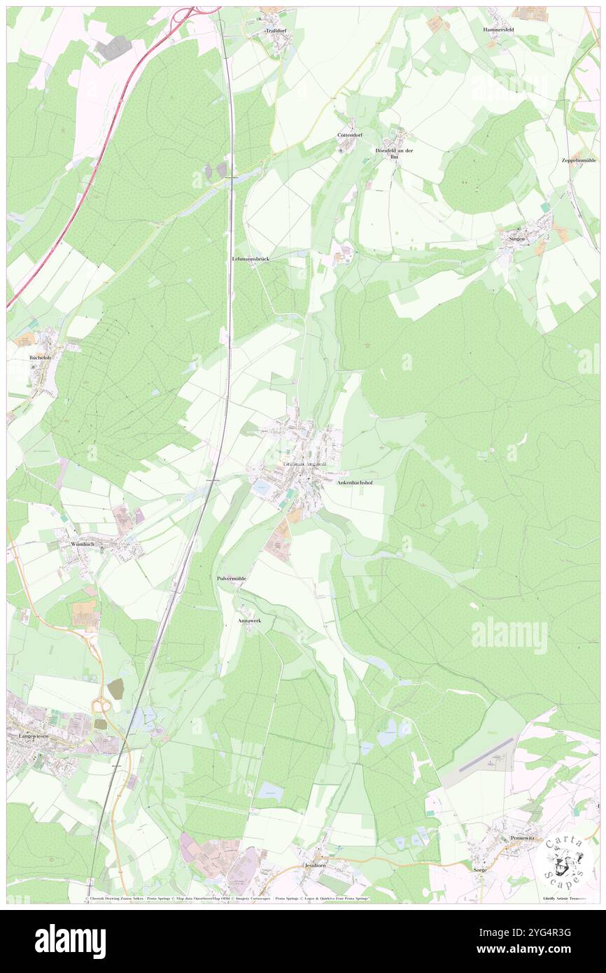 Graefinau, DE, Germania, Turingia, N 50 42' 7'', N 11 1' 11'', mappa, Cartascapes Mappa pubblicata nel 2024. Esplora Cartascapes, una mappa che rivela i diversi paesaggi, culture ed ecosistemi della Terra. Viaggia attraverso il tempo e lo spazio, scoprendo l'interconnessione del passato, del presente e del futuro del nostro pianeta. Foto Stock