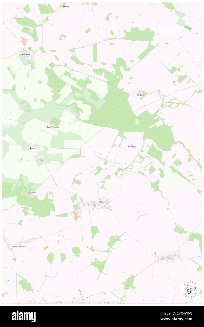 Stadthof, DE, Germania, Brandeburgo, N 53 13' 0'', N 11 58' 0'', mappa, Cartascapes Mappa pubblicata nel 2024. Esplora Cartascapes, una mappa che rivela i diversi paesaggi, culture ed ecosistemi della Terra. Viaggia attraverso il tempo e lo spazio, scoprendo l'interconnessione del passato, del presente e del futuro del nostro pianeta. Foto Stock