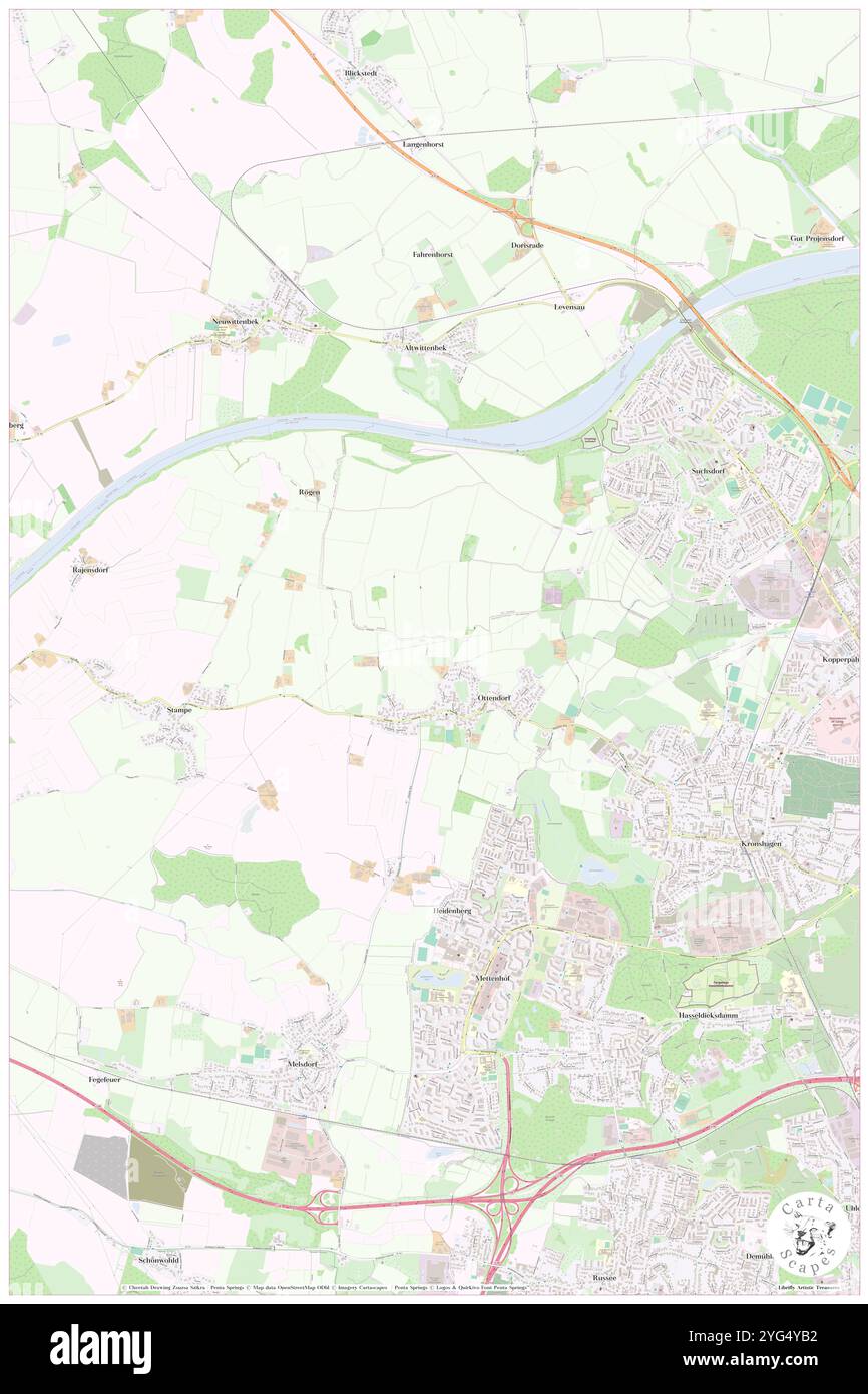 Ottendorf, DE, Germania, Schleswig-Holstein, N 54 4' 32'', N 10 39' 48'', mappa, Cartascapes Mappa pubblicata nel 2024. Esplora Cartascapes, una mappa che rivela i diversi paesaggi, culture ed ecosistemi della Terra. Viaggia attraverso il tempo e lo spazio, scoprendo l'interconnessione del passato, del presente e del futuro del nostro pianeta. Foto Stock