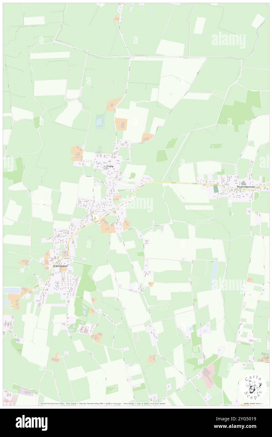 Utarp, DE, Germania, bassa Sassonia, N 53 32' 37'', N 7 43' 5'', mappa, Cartascapes Mappa pubblicata nel 2024. Esplora Cartascapes, una mappa che rivela i diversi paesaggi, culture ed ecosistemi della Terra. Viaggia attraverso il tempo e lo spazio, scoprendo l'interconnessione del passato, del presente e del futuro del nostro pianeta. Foto Stock