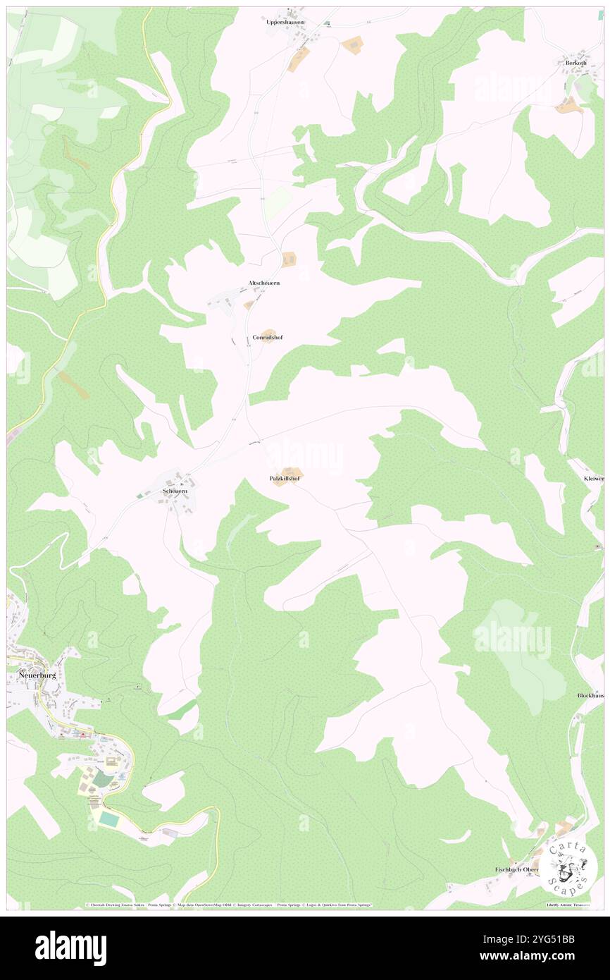 Scheuern, DE, Germania, Rheinland-Pfalz, N 50 15' 36'', N 6 35' 35'', mappa, Cartascapes Mappa pubblicata nel 2024. Esplora Cartascapes, una mappa che rivela i diversi paesaggi, culture ed ecosistemi della Terra. Viaggia attraverso il tempo e lo spazio, scoprendo l'interconnessione del passato, del presente e del futuro del nostro pianeta. Foto Stock