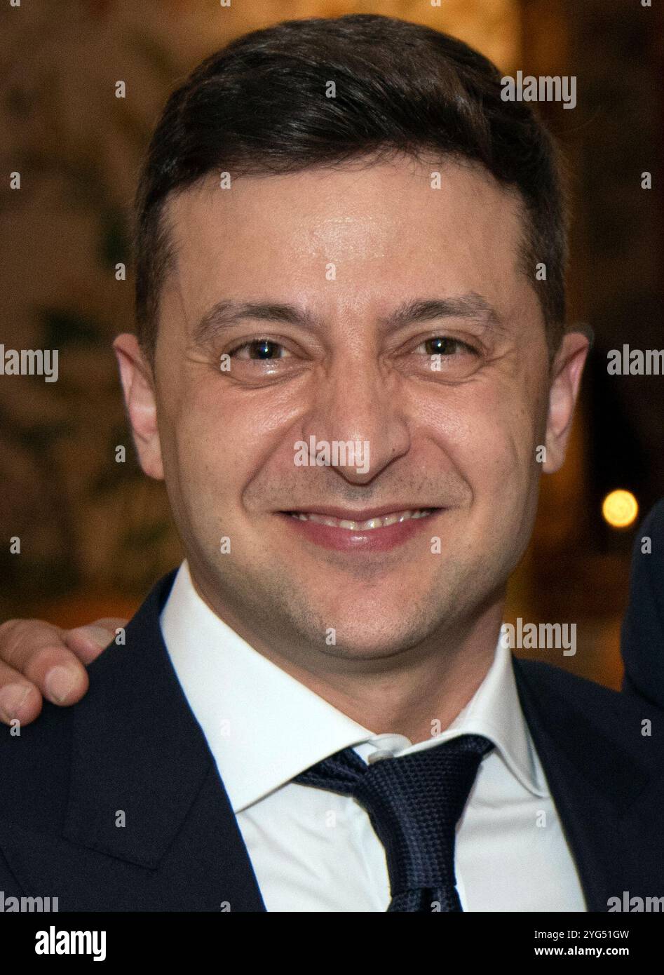 Ucraina presidente Volodymyr Zelensky giugno 2019 - foto della missione degli Stati Uniti nell'Unione europea Foto Stock