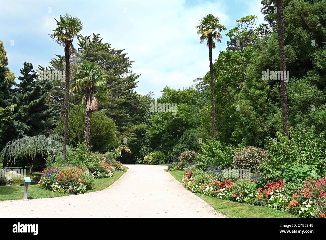 Giardino storico o Giardino straordinario, Massey Garden o Jardin Massey (1777-1853) Tarbes Hautes-Pyrénées Francia Foto Stock