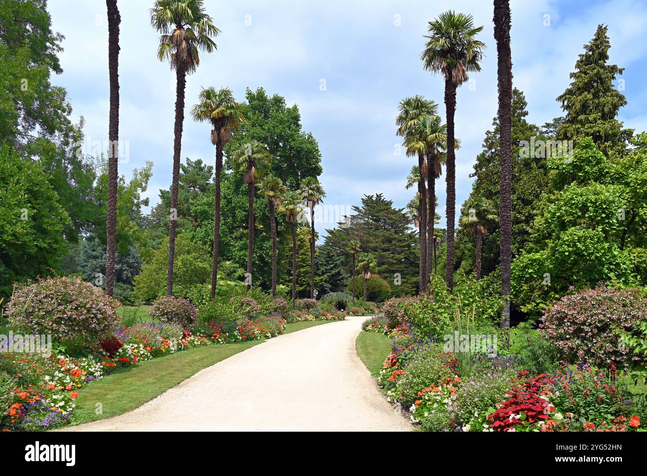 Giardino storico o Giardino straordinario, Massey Garden o Jardin Massey (1777-1853) Tarbes Hautes-Pyrénées Francia Foto Stock