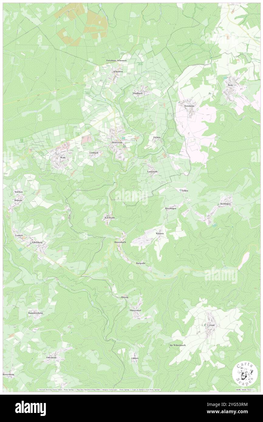 Hochthuermer, DE, Germania, Rheinland-Pfalz, N 50 31' 39'', N 6 54' 29'', mappa, Cartascapes Mappa pubblicata nel 2024. Esplora Cartascapes, una mappa che rivela i diversi paesaggi, culture ed ecosistemi della Terra. Viaggia attraverso il tempo e lo spazio, scoprendo l'interconnessione del passato, del presente e del futuro del nostro pianeta. Foto Stock