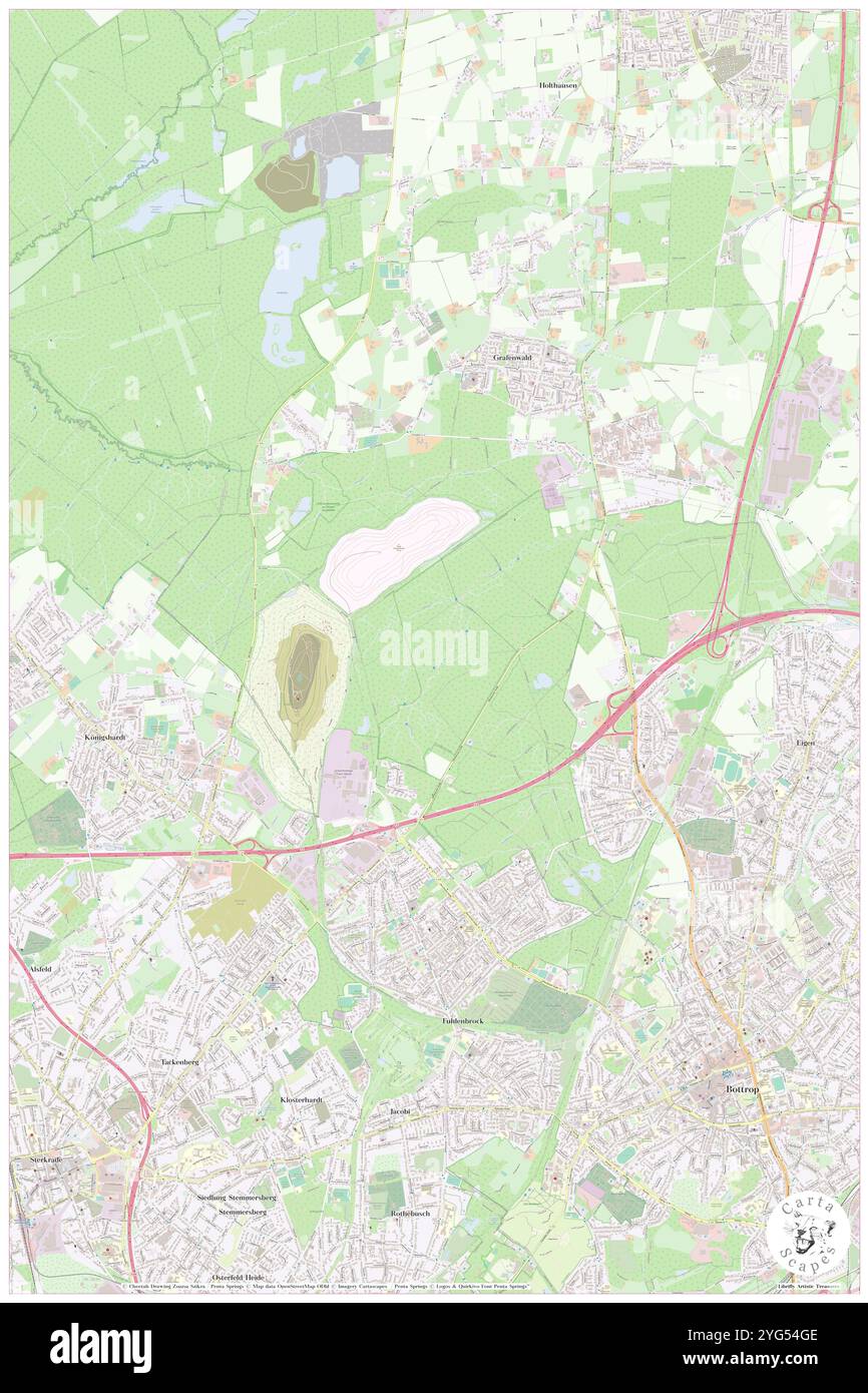 Kollnischer Wald, DE, Germania, Renania settentrionale-Vestfalia, N 51 33' 13'', N 6 53' 33''', mappa, Cartascapes Mappa pubblicata nel 2024. Esplora Cartascapes, una mappa che rivela i diversi paesaggi, culture ed ecosistemi della Terra. Viaggia attraverso il tempo e lo spazio, scoprendo l'interconnessione del passato, del presente e del futuro del nostro pianeta. Foto Stock