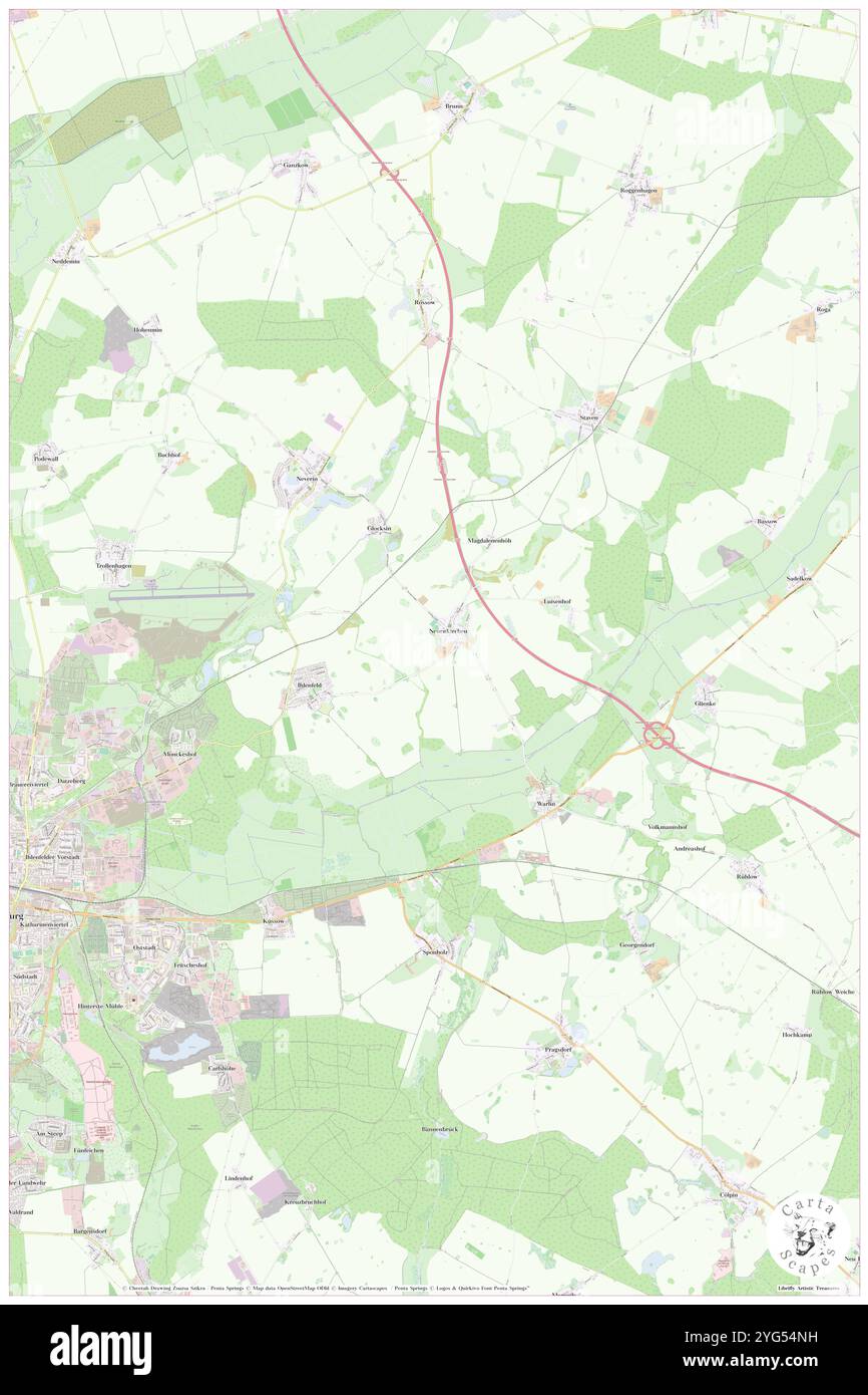 Neuenkirchen, DE, Germania, Meclemburgo-Vorpommern, N 53 35' 50'', N 13 22' 9'', mappa, Cartascapes Mappa pubblicata nel 2024. Esplora Cartascapes, una mappa che rivela i diversi paesaggi, culture ed ecosistemi della Terra. Viaggia attraverso il tempo e lo spazio, scoprendo l'interconnessione del passato, del presente e del futuro del nostro pianeta. Foto Stock