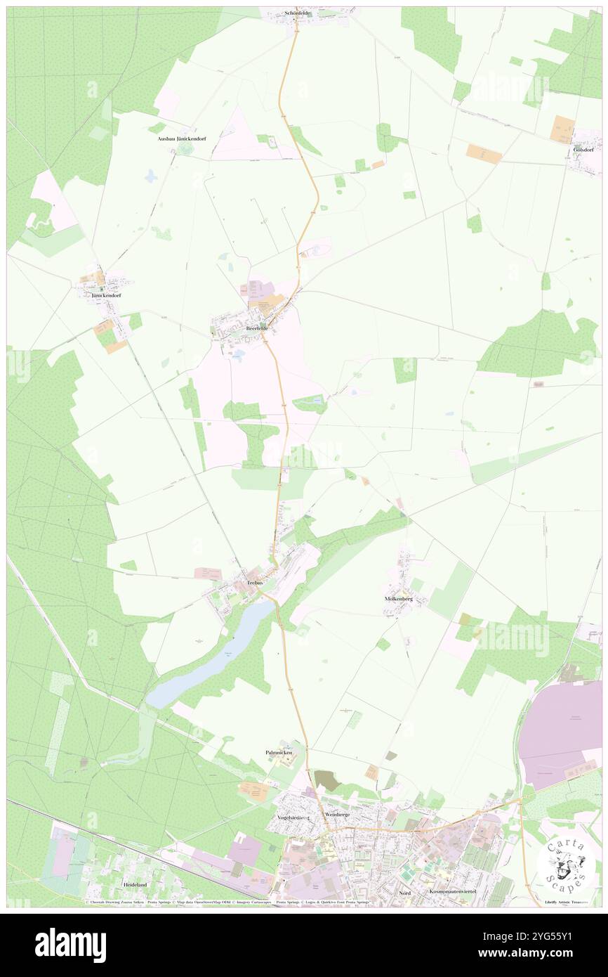 Sandpfuhl, DE, Germania, Brandeburgo, N 52 25' 0'', N 14 3' 0'', mappa, Cartascapes Mappa pubblicata nel 2024. Esplora Cartascapes, una mappa che rivela i diversi paesaggi, culture ed ecosistemi della Terra. Viaggia attraverso il tempo e lo spazio, scoprendo l'interconnessione del passato, del presente e del futuro del nostro pianeta. Foto Stock