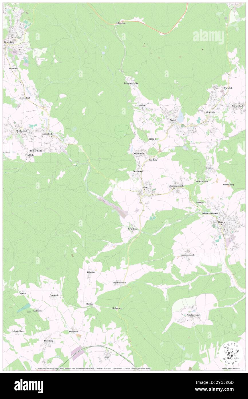 Brand, DE, Germania, Sassonia, N 50 42' 44'', N 12 26' 14'', mappa, Cartascapes Mappa pubblicata nel 2024. Esplora Cartascapes, una mappa che rivela i diversi paesaggi, culture ed ecosistemi della Terra. Viaggia attraverso il tempo e lo spazio, scoprendo l'interconnessione del passato, del presente e del futuro del nostro pianeta. Foto Stock