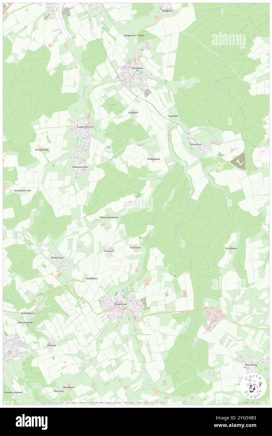 Unterschnaitbach, regione di Tübingen, DE, Germania, Baden-Wurttemberg, N 48 6' 4'', N 9 53' 3'', MAP, Cartascapes Map pubblicata nel 2024. Esplora Cartascapes, una mappa che rivela i diversi paesaggi, culture ed ecosistemi della Terra. Viaggia attraverso il tempo e lo spazio, scoprendo l'interconnessione del passato, del presente e del futuro del nostro pianeta. Foto Stock