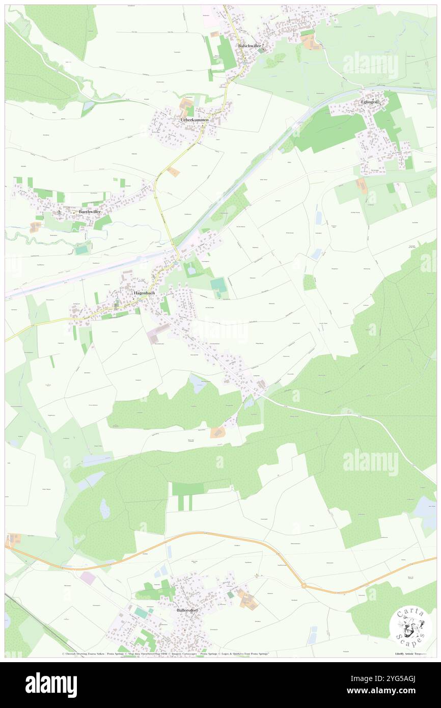 Hagenbach, DE, Germania, Baden-Wurttemberg, N 48 6' 45'', N 8 41' 31''', mappa, Cartascapes Mappa pubblicata nel 2024. Esplora Cartascapes, una mappa che rivela i diversi paesaggi, culture ed ecosistemi della Terra. Viaggia attraverso il tempo e lo spazio, scoprendo l'interconnessione del passato, del presente e del futuro del nostro pianeta. Foto Stock