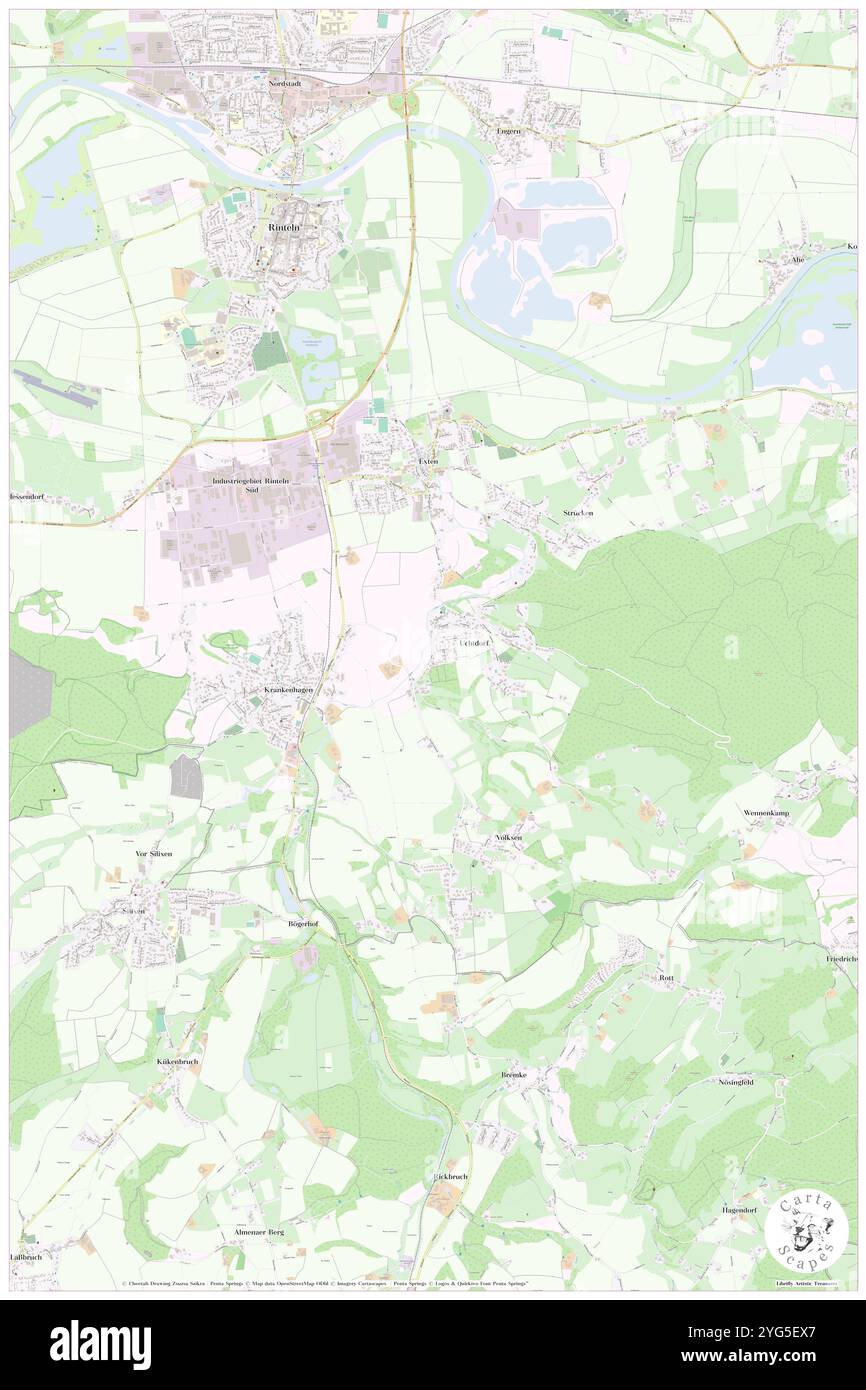 Uchtdorf, DE, Germania, bassa Sassonia, N 52 9' 23'', N 9 5' 53'', mappa, Cartascapes Mappa pubblicata nel 2024. Esplora Cartascapes, una mappa che rivela i diversi paesaggi, culture ed ecosistemi della Terra. Viaggia attraverso il tempo e lo spazio, scoprendo l'interconnessione del passato, del presente e del futuro del nostro pianeta. Foto Stock