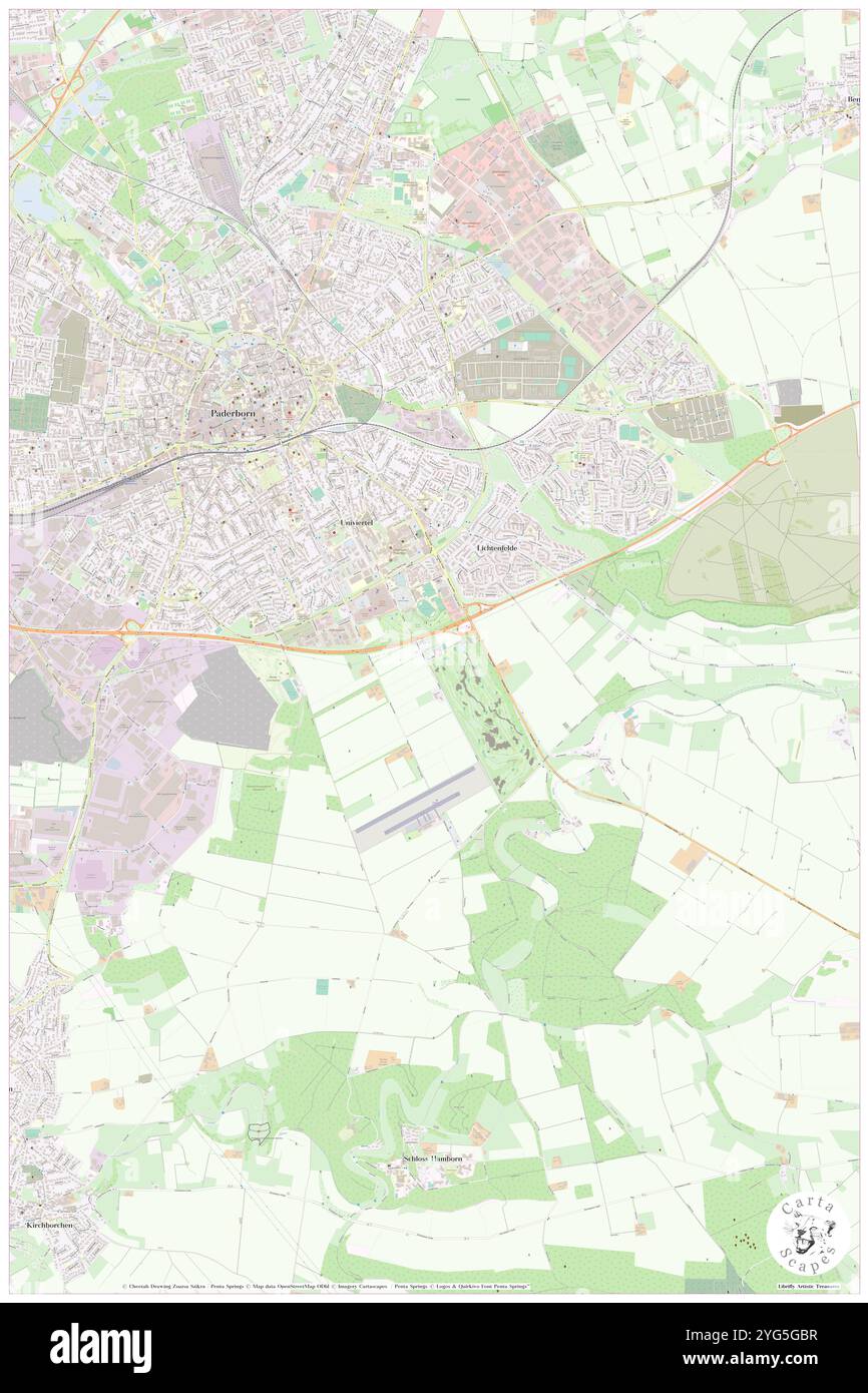 Haxterhoehe, Regierungsbezirk Detmold, DE, Germania, Renania settentrionale-Vestfalia, N 51 42' 0'', N 8 46' 35'', MAP, Cartascapes Map pubblicata nel 2024. Esplora Cartascapes, una mappa che rivela i diversi paesaggi, culture ed ecosistemi della Terra. Viaggia attraverso il tempo e lo spazio, scoprendo l'interconnessione del passato, del presente e del futuro del nostro pianeta. Foto Stock