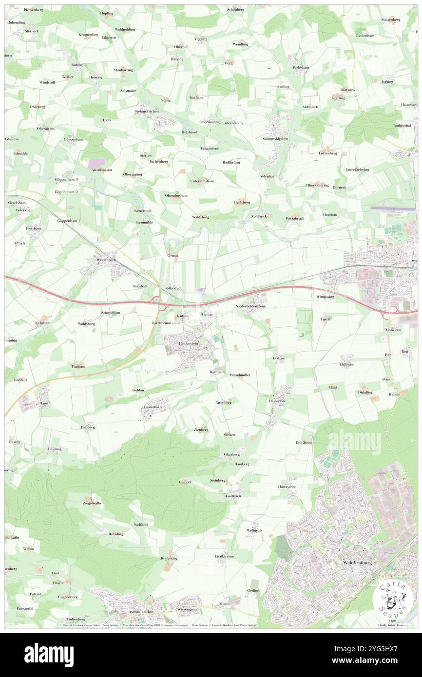 Harting, alta Baviera, DE, Germania, Baviera, N 48 14' 45'', N 12 22' 7'', MAP, Cartascapes Map pubblicata nel 2024. Esplora Cartascapes, una mappa che rivela i diversi paesaggi, culture ed ecosistemi della Terra. Viaggia attraverso il tempo e lo spazio, scoprendo l'interconnessione del passato, del presente e del futuro del nostro pianeta. Foto Stock