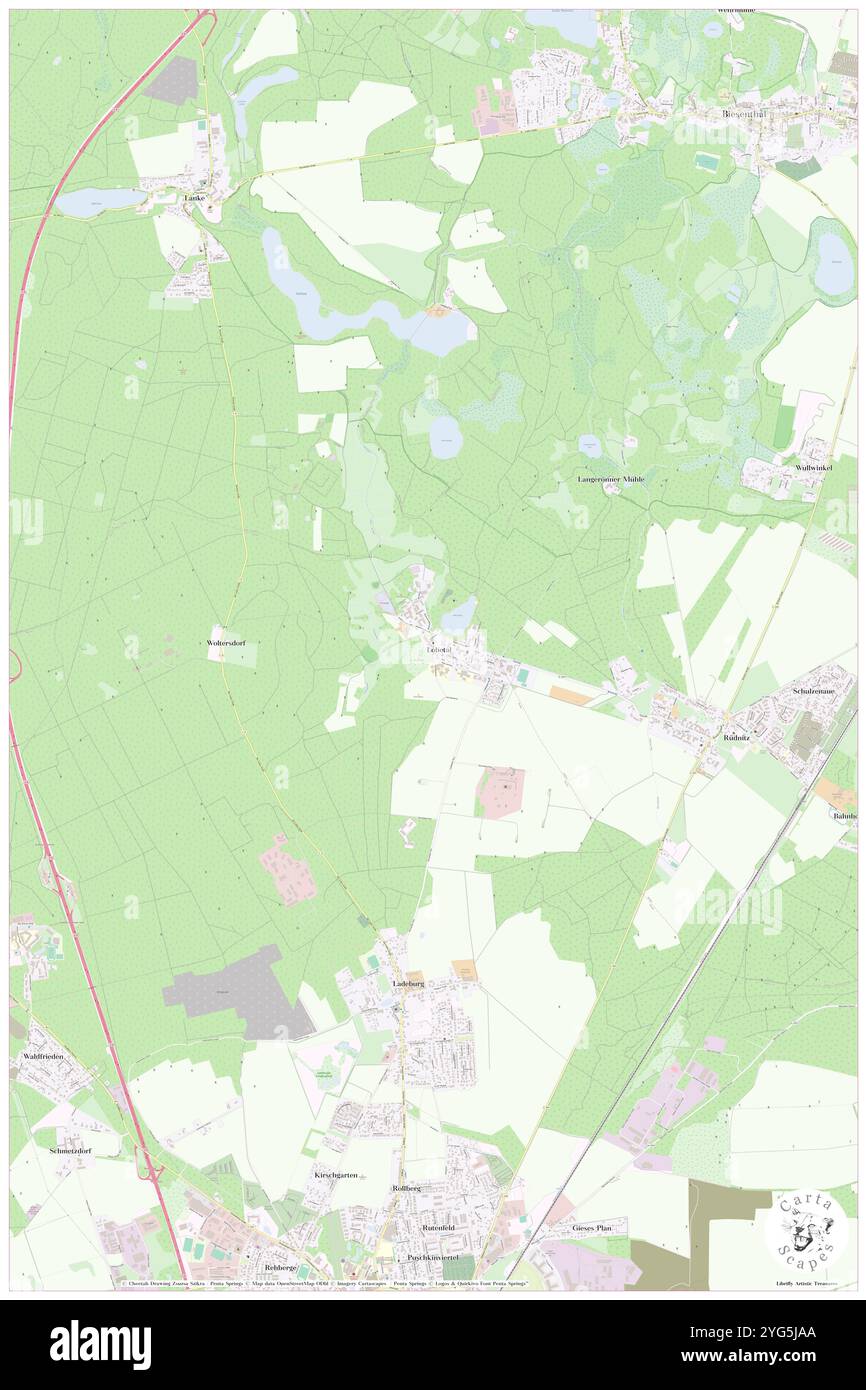 Lobetal, DE, Germania, Brandeburgo, N 52 43' 40'', N 13 35' 31'', mappa, Cartascapes Mappa pubblicata nel 2024. Esplora Cartascapes, una mappa che rivela i diversi paesaggi, culture ed ecosistemi della Terra. Viaggia attraverso il tempo e lo spazio, scoprendo l'interconnessione del passato, del presente e del futuro del nostro pianeta. Foto Stock