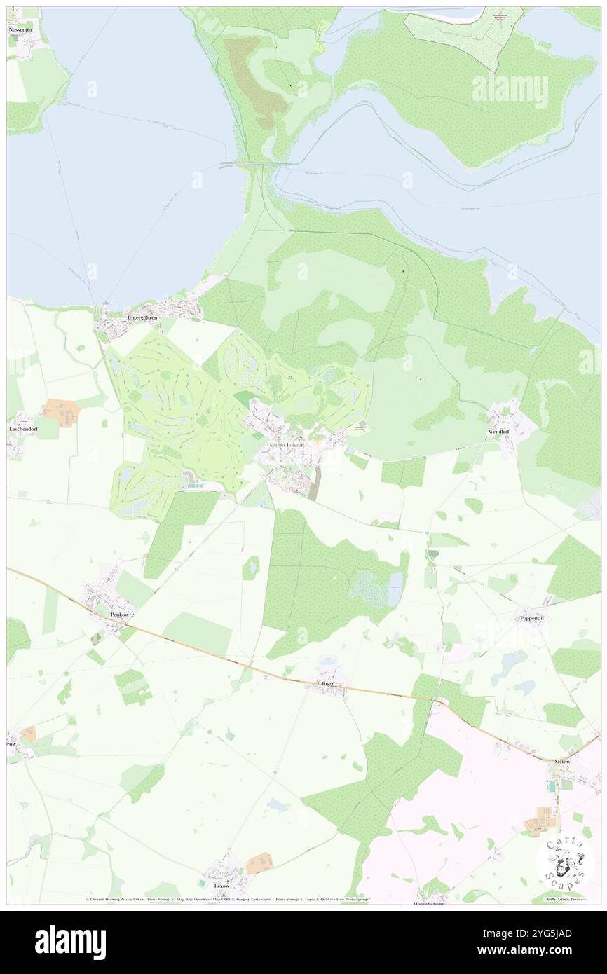 Lebbin, DE, Germania, Meclemburgo-Vorpommern, N 53 28' 37'', N 12 30' 50'', mappa, Cartascapes Mappa pubblicata nel 2024. Esplora Cartascapes, una mappa che rivela i diversi paesaggi, culture ed ecosistemi della Terra. Viaggia attraverso il tempo e lo spazio, scoprendo l'interconnessione del passato, del presente e del futuro del nostro pianeta. Foto Stock