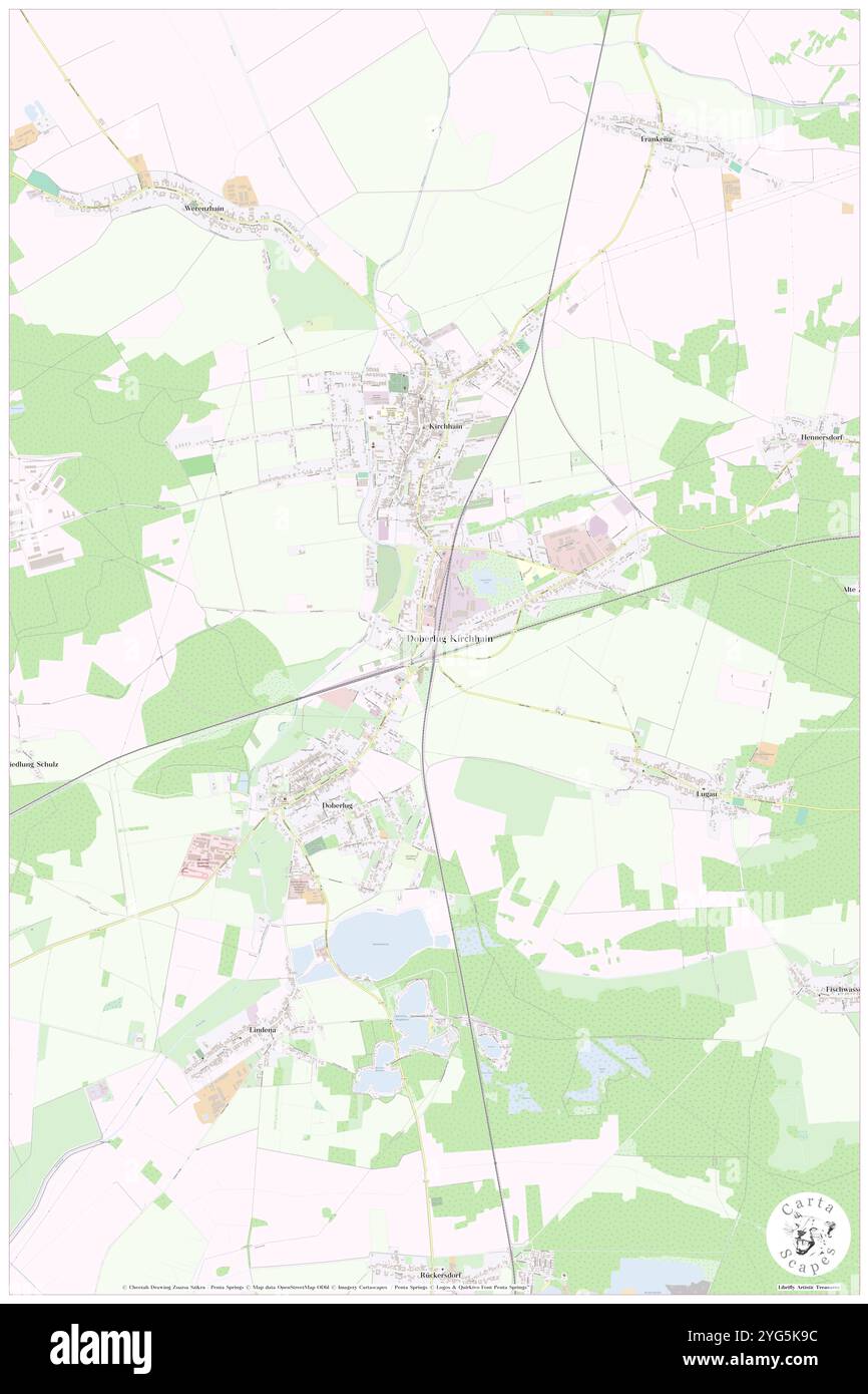 Bahnhof Doberlug-Kirchhain, DE, Germania, Brandeburgo, N 51 37' 15'', N 13 33' 51'', mappa, Cartascapes Mappa pubblicata nel 2024. Esplora Cartascapes, una mappa che rivela i diversi paesaggi, culture ed ecosistemi della Terra. Viaggia attraverso il tempo e lo spazio, scoprendo l'interconnessione del passato, del presente e del futuro del nostro pianeta. Foto Stock