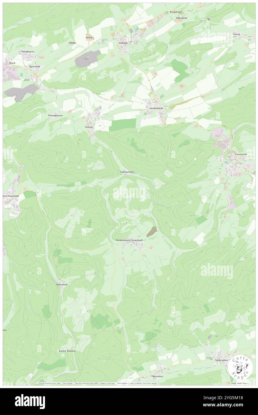 Ramberg, Regierungsbezirk Arnsberg, DE, Germania, Renania settentrionale-Vestfalia, N 51 17' 35'', N 8 5' 15'', MAP, Cartascapes Map pubblicata nel 2024. Esplora Cartascapes, una mappa che rivela i diversi paesaggi, culture ed ecosistemi della Terra. Viaggia attraverso il tempo e lo spazio, scoprendo l'interconnessione del passato, del presente e del futuro del nostro pianeta. Foto Stock