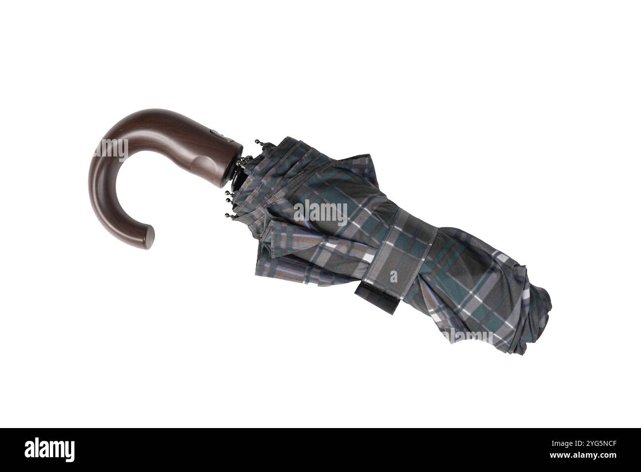 ombrello chiuso su sfondo trasparente Foto Stock