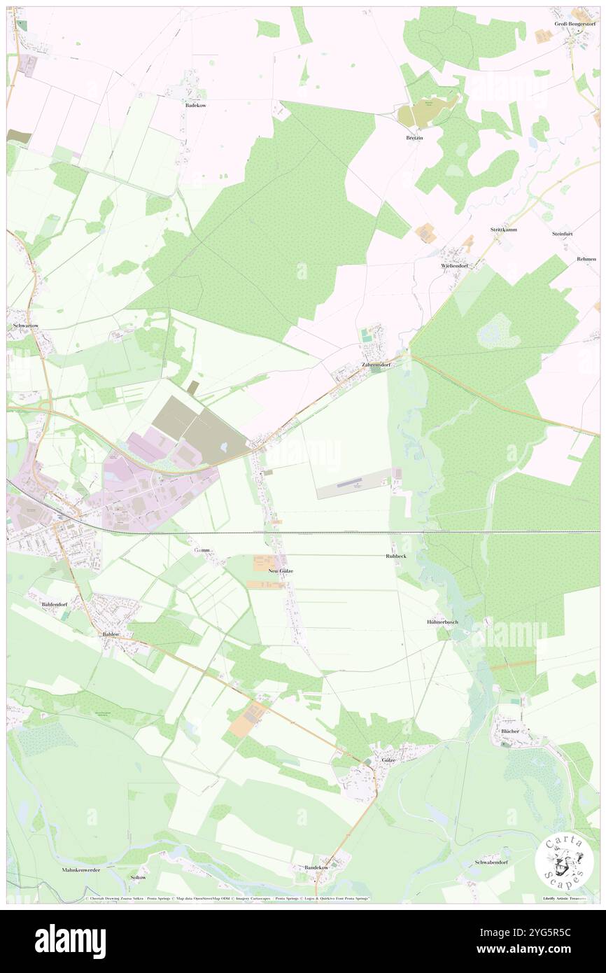 NEU Guelze, DE, Germania, Meclemburgo-Vorpommern, N 53 22' 0'', N 10 46' 59''', mappa, Cartascapes Map pubblicata nel 2024. Esplora Cartascapes, una mappa che rivela i diversi paesaggi, culture ed ecosistemi della Terra. Viaggia attraverso il tempo e lo spazio, scoprendo l'interconnessione del passato, del presente e del futuro del nostro pianeta. Foto Stock