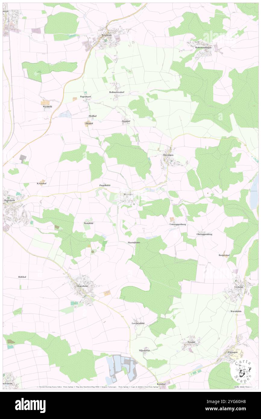 Steinhart, Svevia, Germania, Baviera, N 48 57' 41'', N 10 40' 17'', MAP, Cartascapes Map pubblicata nel 2024. Esplora Cartascapes, una mappa che rivela i diversi paesaggi, culture ed ecosistemi della Terra. Viaggia attraverso il tempo e lo spazio, scoprendo l'interconnessione del passato, del presente e del futuro del nostro pianeta. Foto Stock