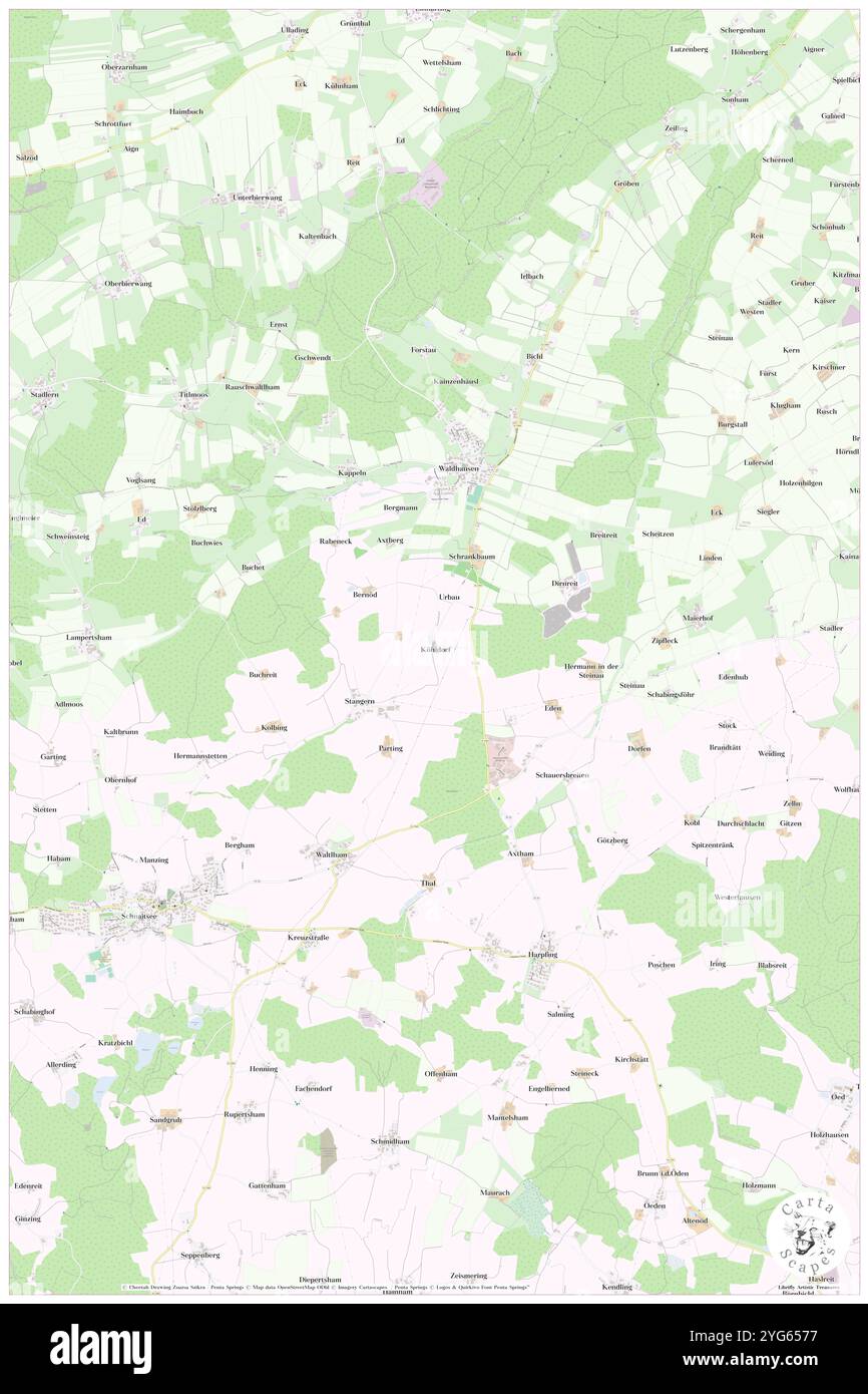 Kohldorf, alta Baviera, DE, Germania, Baviera, N 48 5' 27'', N 12 24' 13'', MAP, Cartascapes Map pubblicata nel 2024. Esplora Cartascapes, una mappa che rivela i diversi paesaggi, culture ed ecosistemi della Terra. Viaggia attraverso il tempo e lo spazio, scoprendo l'interconnessione del passato, del presente e del futuro del nostro pianeta. Foto Stock