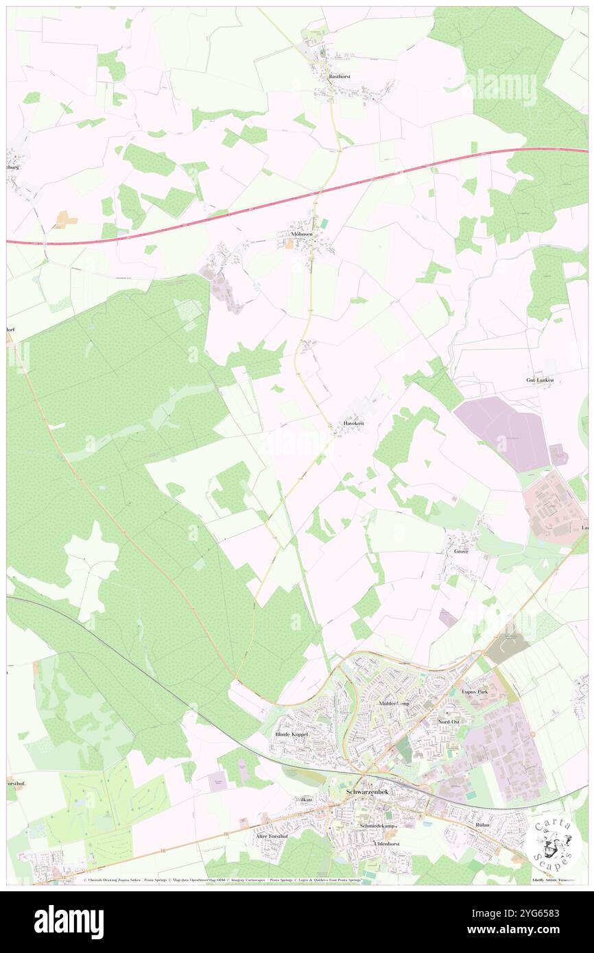 Havekost, DE, Germania, Schleswig-Holstein, N 53 32' 59'', N 10 28' 0'', mappa, Cartascapes Mappa pubblicata nel 2024. Esplora Cartascapes, una mappa che rivela i diversi paesaggi, culture ed ecosistemi della Terra. Viaggia attraverso il tempo e lo spazio, scoprendo l'interconnessione del passato, del presente e del futuro del nostro pianeta. Foto Stock