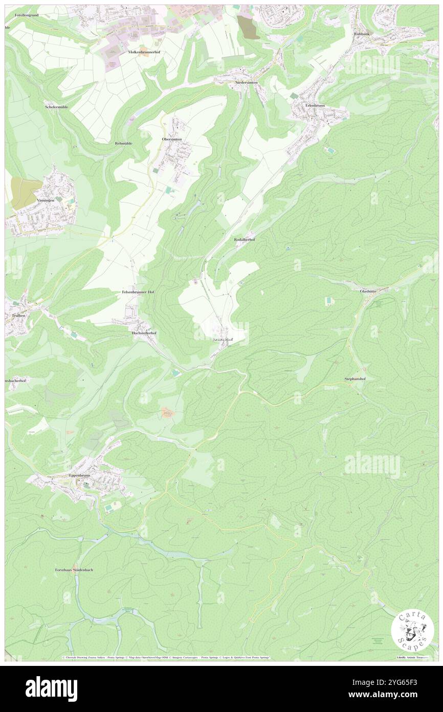 Ketterichhof, DE, Germania, Rheinland-Pfalz, N 49 8' 16'', N 7 35' 35'', mappa, Cartascapes Mappa pubblicata nel 2024. Esplora Cartascapes, una mappa che rivela i diversi paesaggi, culture ed ecosistemi della Terra. Viaggia attraverso il tempo e lo spazio, scoprendo l'interconnessione del passato, del presente e del futuro del nostro pianeta. Foto Stock